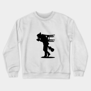 Tom Waits - Black Silhouette Crewneck Sweatshirt